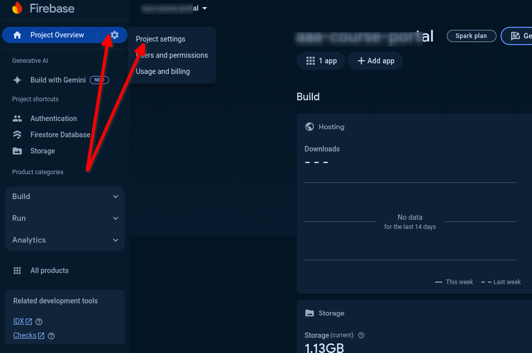 firebase-project-settings